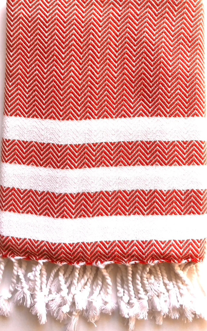 Peskir - Zikzak pattern - hair, hand or kitchen towel