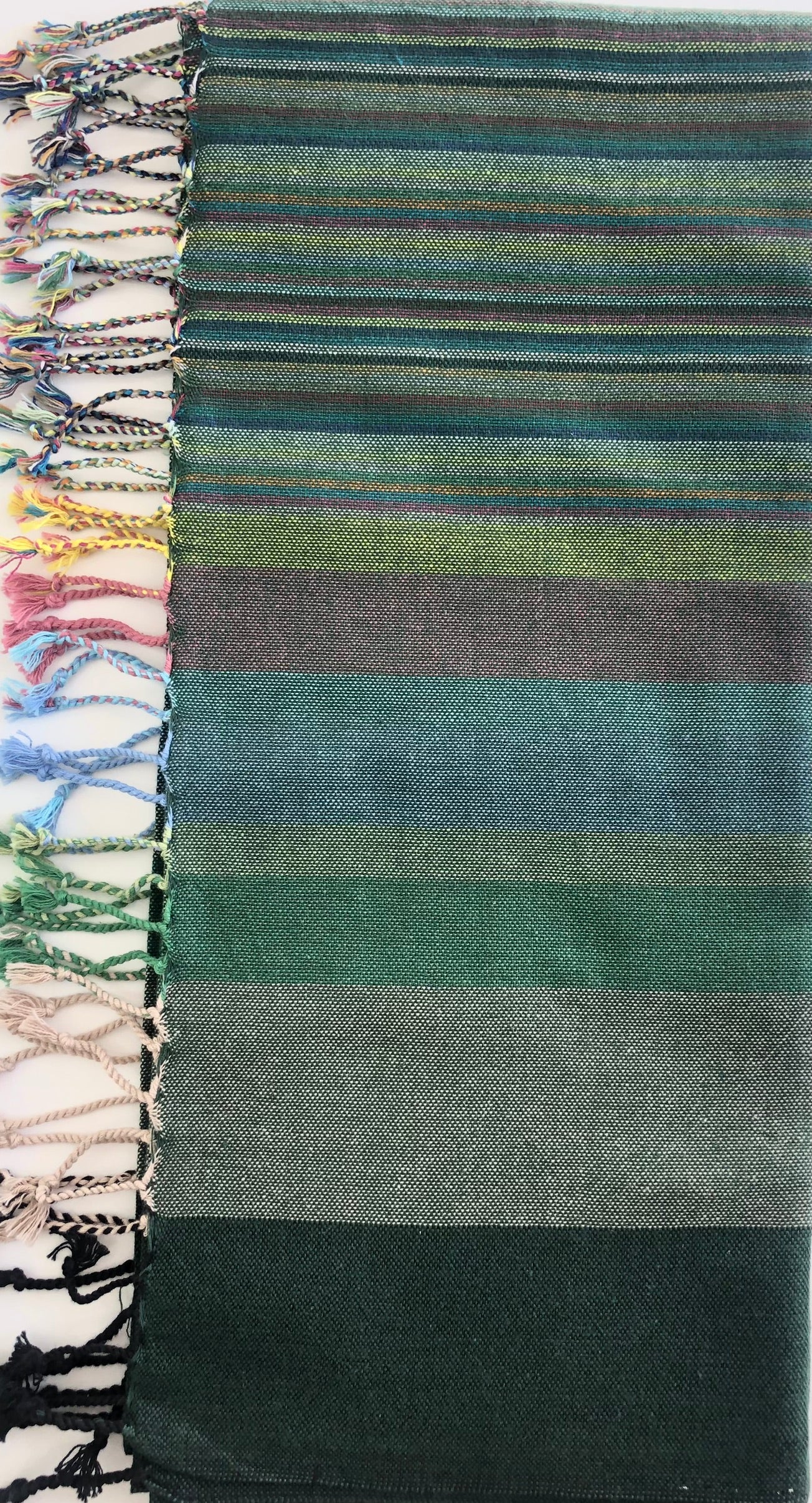 Pestemal / tablecloth / scarf - Stripe - Light flat-woven towel