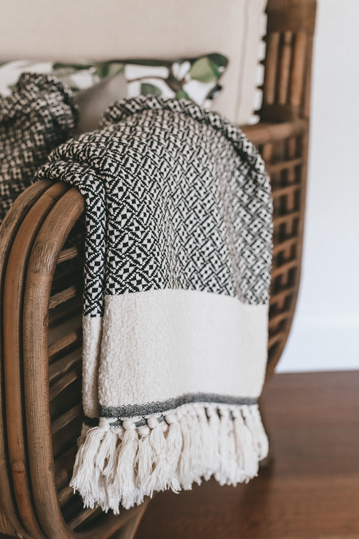 Picnic blanket / Throw - Butterfly pattern